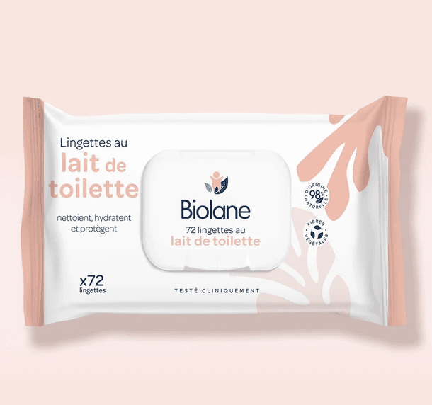 BIOLANE LINGETTES LAIT DE TOILETTE X72