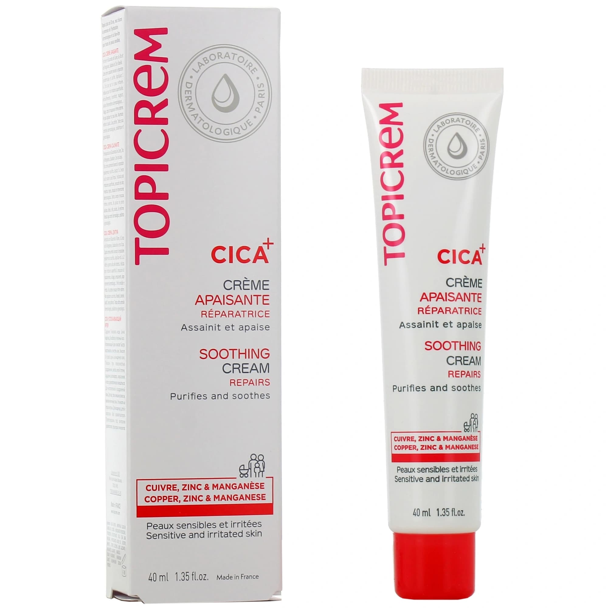 TOPICREM CICA CREME APAISANTE 40ML