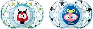 TOMMEE T Lot de 2 sucettes CTN fun 18-36 mois fille