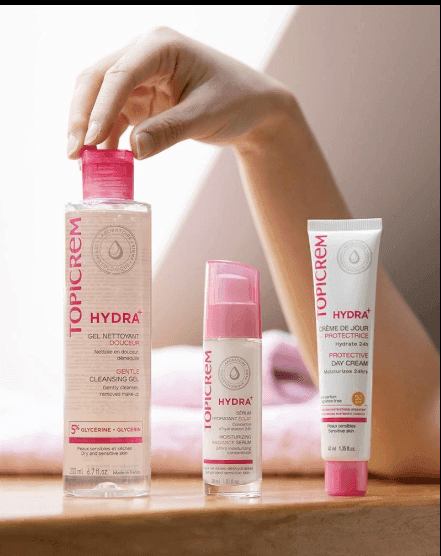 Routine skincare pour peau sensible et deshydratée